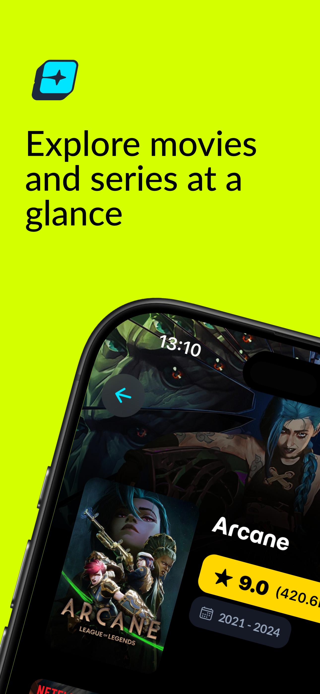 Watch Peak mobile app screen 1